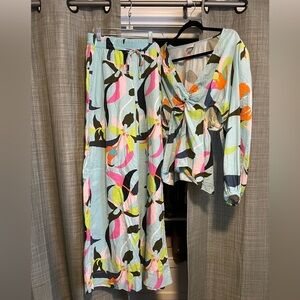 A New Day Light Blue Floral Set